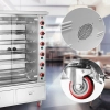  Rożen gazowy opiekacz do 30 kurczaków 6 szpikulców 2 szuflady na kółkach 40 kW - zdj. dodatkowe 4