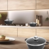  Zestaw garnków patelnia z powłoką ceramiczną pokrywkami - 12 el. - zdj. dodatkowe 1