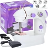 Mini maszyna do szycia dla dzieci 2 prędkości lampka LED - zestaw
