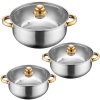  Zestaw garnków kuchennych z pokrywkami czajnikiem patelnią - 11 el. - zdj. dodatkowe 2