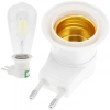 Adapter przejściówka na żarówkę E27 do gniazda 230 V z wyłącznikiem