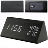Zegar budzik cyfrowy z termometrem wilgotnością podświetlany 3 alarmy