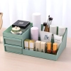  Organizer łazienkowy na kosmetyki biżuterię 2 szuflady 7 przegród - zielony - zdj. dodatkowe 3