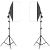  Zestaw fotograficzny studyjny 2x statyw 2x softbox 50 x 70 cm 2x żarówka 135 W - zdj. dodatkowe 2