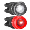  Lampka rowerowa przód tył na baterie 3 tryby - 2 szt. - zdj. dodatkowe 1