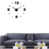  Zegar ścienny 3D nowoczesny przyklejany XXL śr. 70-130 cm - czarny - zdj. dodatkowe 3