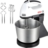 Mikser robot kuchenny ręczny z misą 7 prędkości 4 końcówki 450 W