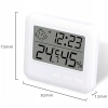  Termometr higrometr pokojowy stojący z zegarkiem budzikiem LCD - zdj. dodatkowe 3