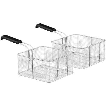  Frytownica podwójna dwukomorowa z kranami 400V - 2x10L - zdj. dodatkowe 6