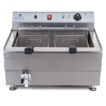  Smażalnik do pączków lub ryb z półką DWA KOSZE 24L - zdj. dodatkowe 4