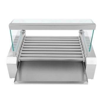  Grill rolkowy z pokrywą roller grill podgrzewacz do parówek 9 rolek - zdj. dodatkowe 2