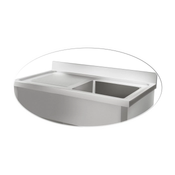  Zlew zlewozmywak basen nierdzewny stalowy do kuchni szer. 120cm - zdj. dodatkowe 6