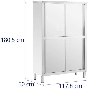  Szafa gastronomiczna magazynowa ze stali nierdzewnej drzwi suwane 180x118x50cm - zdj. dodatkowe 6