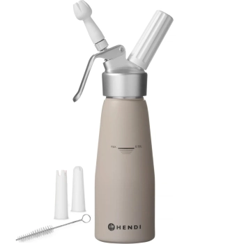 Syfon do bitej śmietany Taupe 0,5 L - Hendi 975893