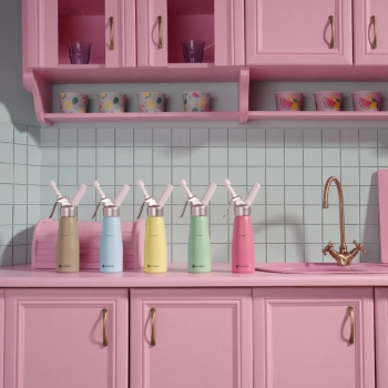  Syfon do bitej śmietany Błękitny 0,5 L - Hendi 975862 - zdj. dodatkowe 4