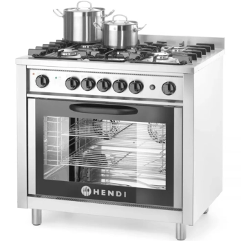  Kuchnia gazowa 5 palników z piekarnikiem konwekcyjnym - Hendi 225707 - zdj. dodatkowe 6
