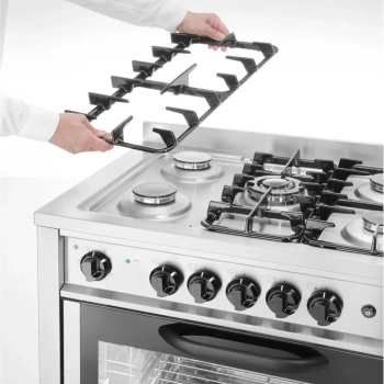  Kuchnia gazowa 5 palników z piekarnikiem konwekcyjnym - Hendi 225707 - zdj. dodatkowe 8