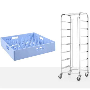  Wózek do transportu koszy do zmywarek 7 x 500x500mm - Hendi 810583 - zdj. dodatkowe 3