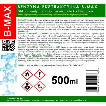  Benzyna ekstrakcyjna w aerozolu B-MAX Spray 500ML - zdj. dodatkowe 1