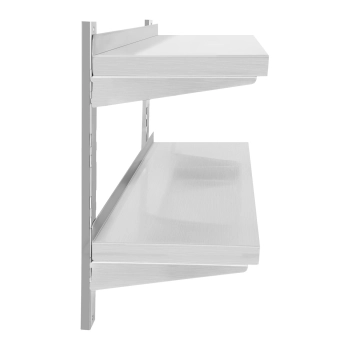  Półka ścienna stalowa wisząca podwójna z regulacją 140cm - zdj. dodatkowe 2