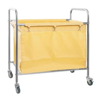  Wózek na brudne pranie stal nierdzewna 250L - zdj. dodatkowe 2