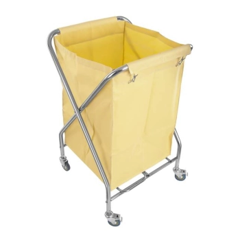  Wózek na brudne pranie składany nierdzewny 200L - zdj. dodatkowe 1