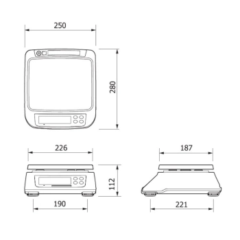  Waga CAS kuchenna z legalizacją 30kg / 10g - CAS 580424 - zdj. dodatkowe 2