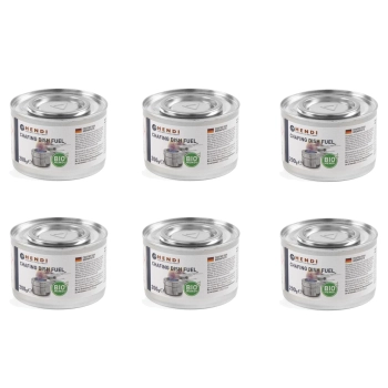 Pasta etanol BIO do podgrzewaczy w puszce zestaw 6x200g - Hendi 194357