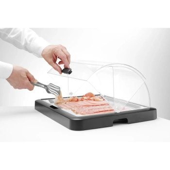  Witrynka do ekspozycji potraw chłodzona wkładami 46x35x22cm - UNIQ Hendi 871805 - zdj. dodatkowe 6