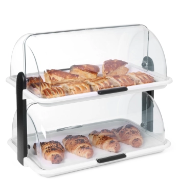  Witrynka do ekspozycji potraw z pokrywą RollTop podwójna - Hendi 871713 - zdj. dodatkowe 1
