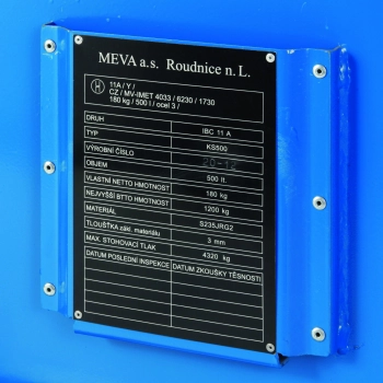  Metalowy atestowany kontener kwasoodporny skrzynia na akumulatory 120x100x91cm 500L - zdj. dodatkowe 4