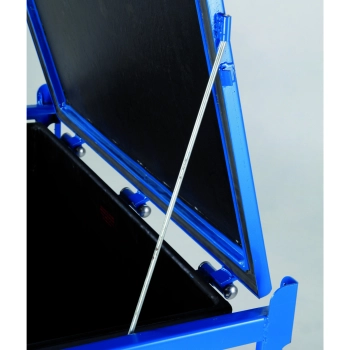  Metalowy atestowany kontener kwasoodporny skrzynia na akumulatory 120x100x91cm 500L - zdj. dodatkowe 5