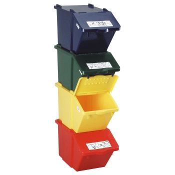  Pojemnik do sortowania odpadów piętrowy - żółty 45L - zdj. dodatkowe 3