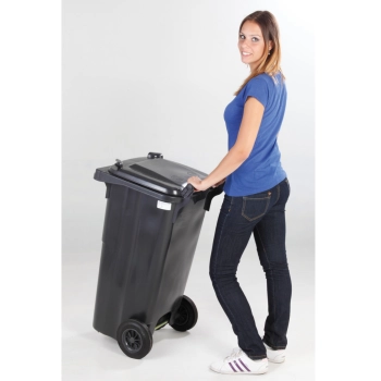  Pojemnik kubeł na odpady i śmieci ATESTY Europlast Austria - niebieski 120L - zdj. dodatkowe 3