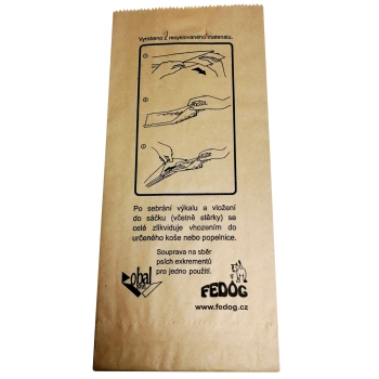 Torebki papierowe z łopatką kartonową na psie odchody FEDOG CZ 25szt. - zdj. dodatkowe 2