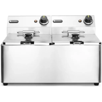 Frytownica gastronomiczna podwójna Kitchen Line 7kW 230V 2 x 8L - Hendi 205839 - zdj. dodatkowe 1