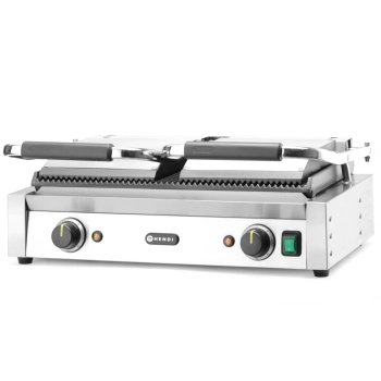  Kontakt grill kontaktowy ryflowany podwójny 3600W - Hendi 263709 - zdj. dodatkowe 1