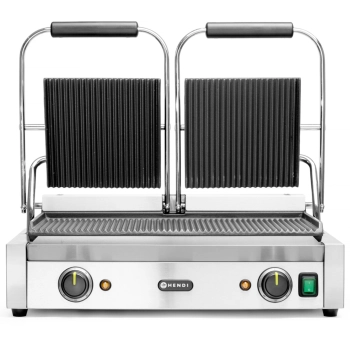  Kontakt grill kontaktowy ryflowany podwójny 3600W - Hendi 263709 - zdj. dodatkowe 2