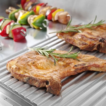  Płyta grzewcza grillowa Profi Line gładka-ryflowana do pracy ciągłej 2400W - Hendi 203156 - zdj. dodatkowe 4