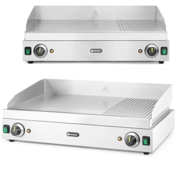 Płyta grzewcza grillowa Profi Line gładka-ryflowana podwójna do pracy ciągłej 3500W - Hendi 203163