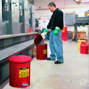  Kosz na odpady łatwopalne i zaolejone czyściwo - atesty FM / UL poj. 34L - zdj. dodatkowe 2