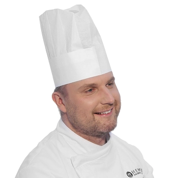  Czapka kucharska perforowana zestaw 10szt. - Hendi 560044 - zdj. dodatkowe 1