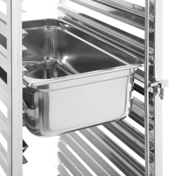  Wózek stalowy do transportu tac blach pojemników 15 x GN1/1 - Hendi 810613 - zdj. dodatkowe 1