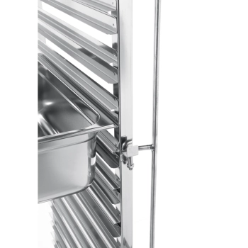  Wózek stalowy do transportu tac blach pojemników 15 x GN1/1 - Hendi 810613 - zdj. dodatkowe 4