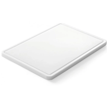 Deska kuchenna do krojenia i siekania z rowkiem HDPE 35.5x25cm - Hendi 826362