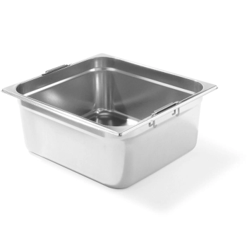  Pojemnik GN z chowanymi uchwytami stal nierdzewna GN2/3 354x325mm wys. 200mm - Hendi 803301 - zdj. dodatkowe 1