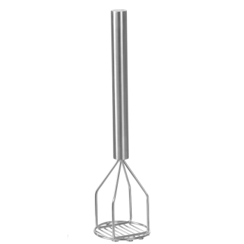 Ubijak tłuczek do ziemniaków puree profesjonalny ze stali nierdzewnej śr. 118mm dł. 456mm - Hendi 693261