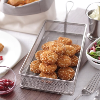  Koszyk miniaturowy do smażonych przekąsek stal nierdzewna 275x130x45mm - Hendi 426456 - zdj. dodatkowe 1