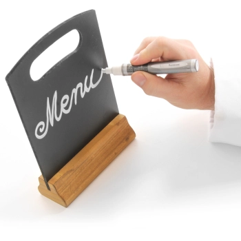  Stołowa tabliczka informacyjna reklamowa na stół 150x230mm zestaw 2 szt. - Hendi 664056 - zdj. dodatkowe 1