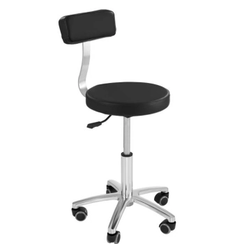  Krzesło kosmetyczne mobilne na kółkach Physa TERNI czarne - zdj. dodatkowe 1